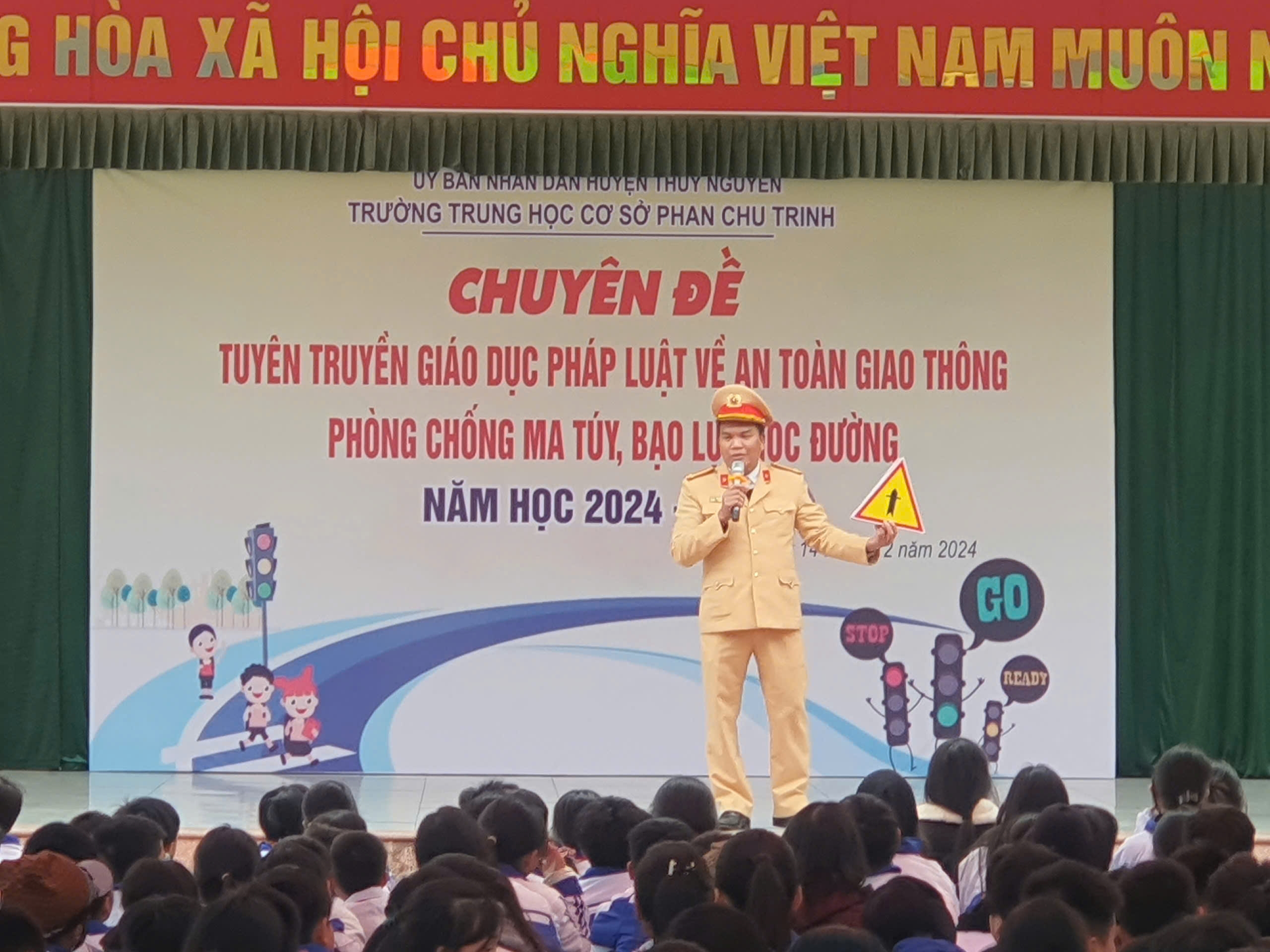 Công an huyện Thủy Nguyên phối hợp tổ chức chuyên đề 